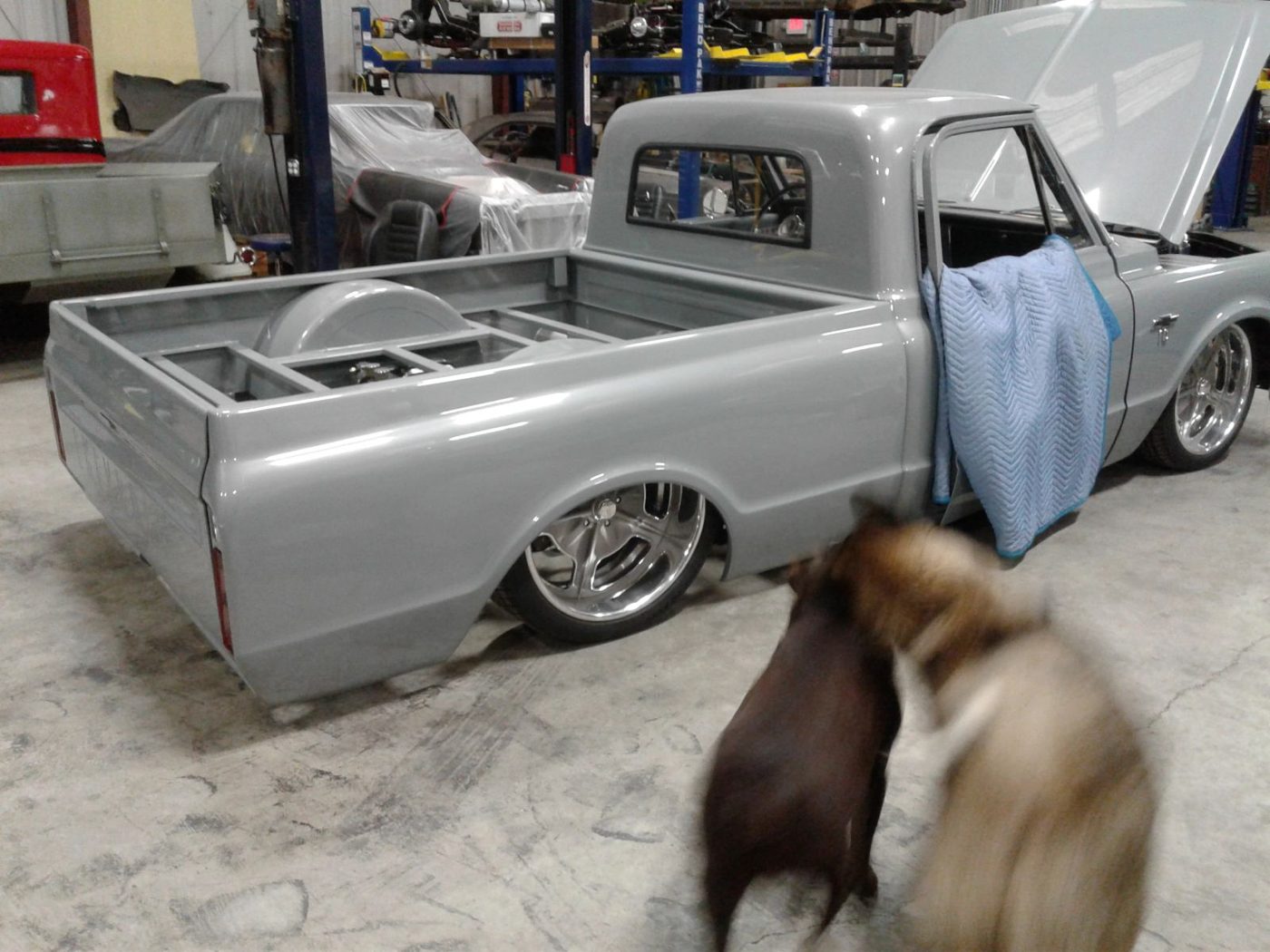 Classic pickup in primer